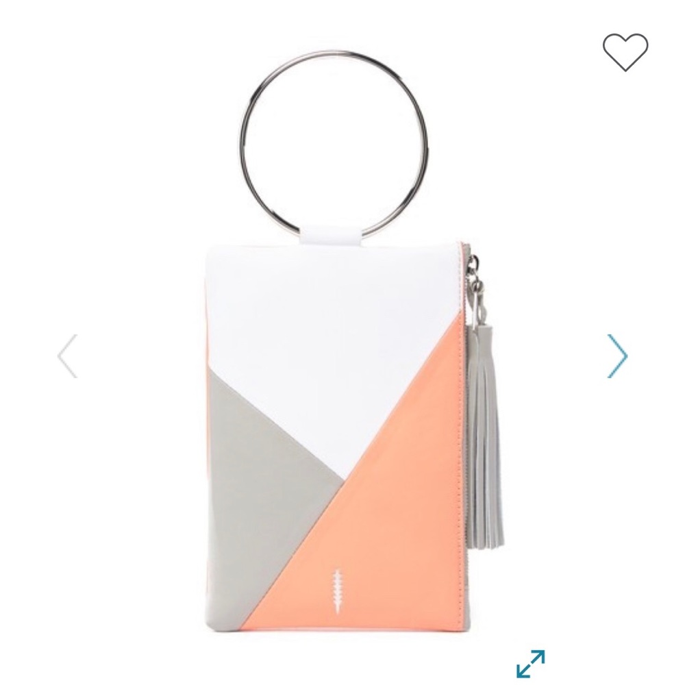 NWT Thacker Nolita Colorblock Leather Zip Pouch